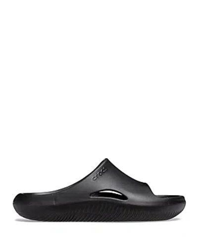 Shop Crocs Men's Mellow Recovery Slides In Black