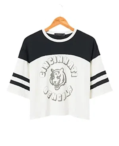 Shop Junk Food Clothing Women's Bengals Hail Mary Tee In Sugar/true Black