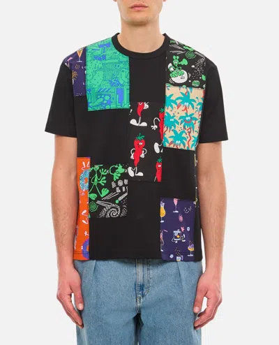 Shop Junya Watanabe Short Sleeve Patch T-shirt In Multicolor