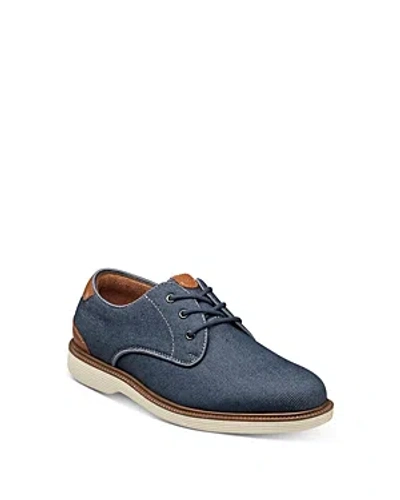 Shop Florsheim Boys' Highland Jr. Canvas Plain Toe Oxfords - Toddler, Little Kid, Big Kid In Navy