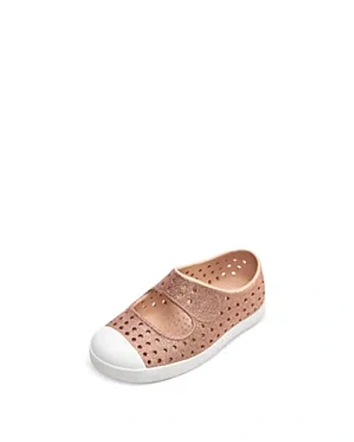 Shop Native Unisex Jefferson Juniper Bling Shoes - Baby, Toddler In Chameleon Bling/shell White