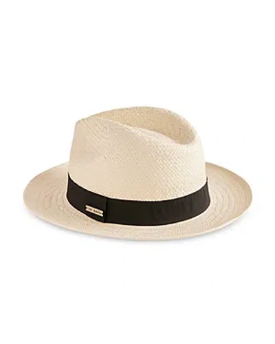 Shop Ted Baker Panama Fedora Hat In White