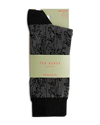 Shop Ted Baker Sokkelv Horse Pattern Socks In Black