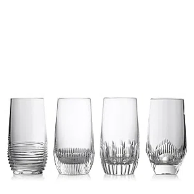 Shop Waterford Mixology Highball, Mixed Set Of 4 In Clear