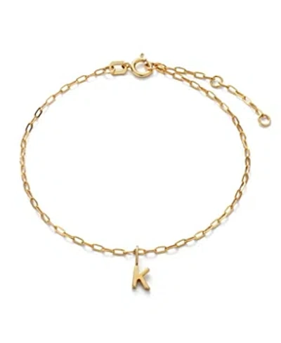 Shop Ana Luisa 10k Gold Letter Bracelet In Letter K Solid Gold