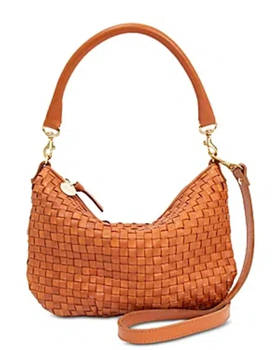 Shop Clare V Petit Moyen Shoulder Bag In Natural