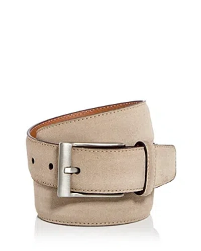 Shop Magnanni Telante Suede & Leather Belt In Taupe