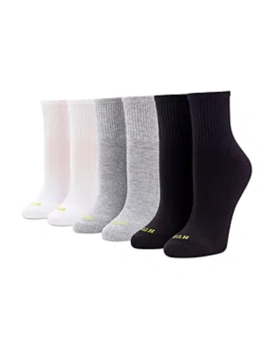 Shop Hue Sport Mini Crew Socks, Pack Of 6 In Multi