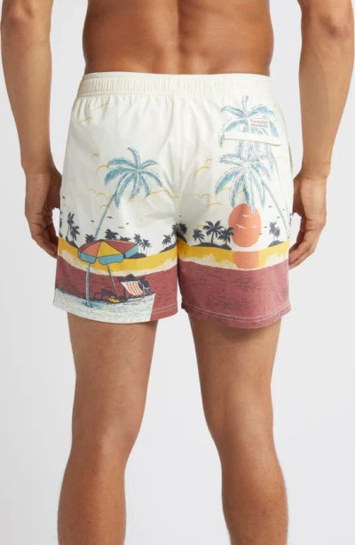 Fair Harbor The Bungalow Swim Trunks In Beach Sunset