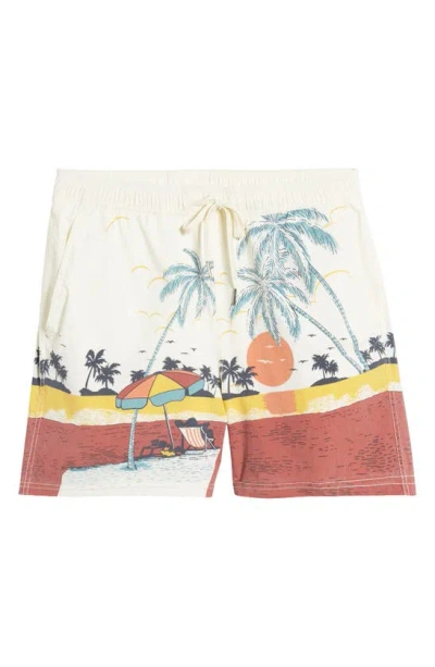 Fair Harbor The Bungalow Swim Trunks In Beach Sunset