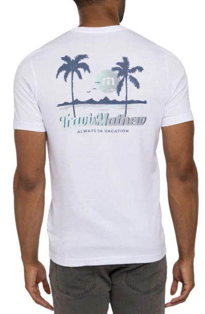 Shop Travis Mathew Resort Life Graphic T-shirt In White