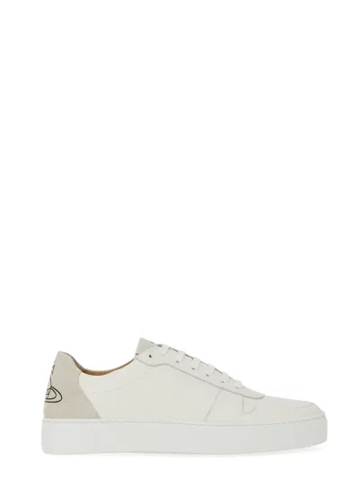 Shop Vivienne Westwood Sneaker With Logo In White