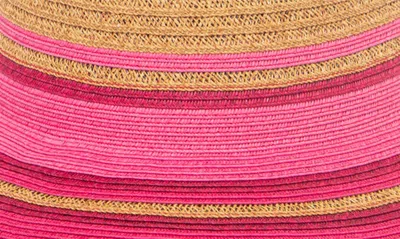 Shop Trina Turk Tuscanny Straw Sun Hat In Natural Pink