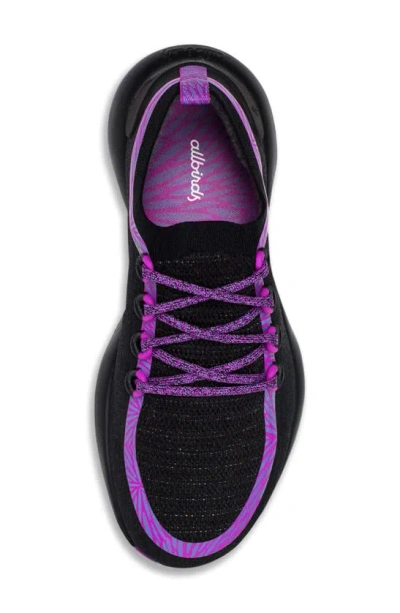 Shop Allbirds Trail Runner Hiking Shoe In Black/ Bloom Pink/ Chia Purple