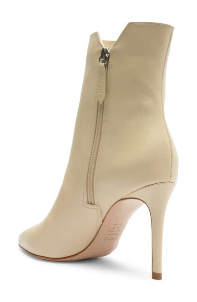 Shop Schutz Betsey Pointed Toe Bootie In Eggshell