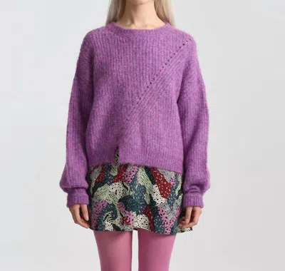Shop Molly Bracken Taking Over Sweater In Mauve In Purple