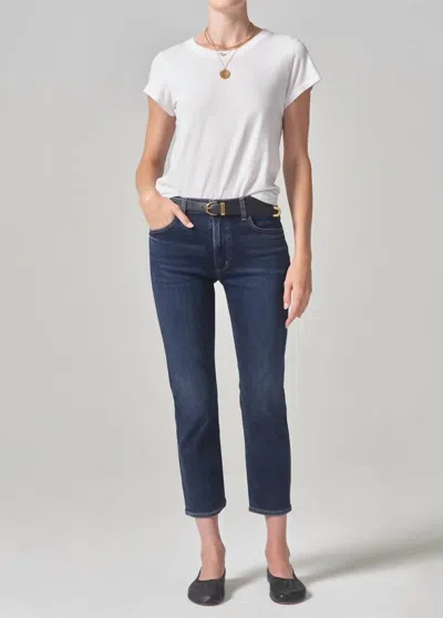 Shop Citizens Of Humanity Isola Straight Crop Jean In Courtland In Blue