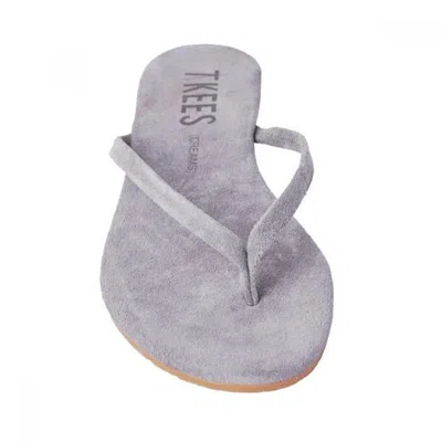 Shop Tkees Women's Velvet Fog Slippers In Grey In Purple