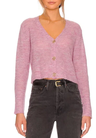 Shop Monrow Mohair Cardigan In Raspberry Rose In Pink