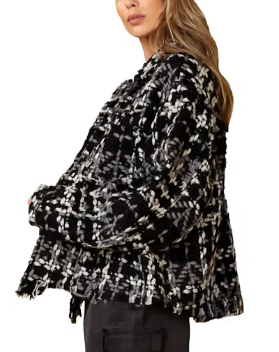 Shop Pol Evie Tweed Jacket In Black Multi