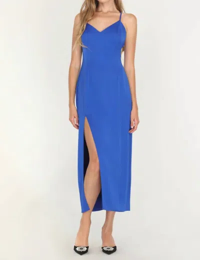 Shop Adelyn Rae Maxine Slip Dress In Cobalt In Blue