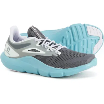 Shop Salomon Women's Predict Mod Running Shoe In Ebony/meadowbrook In Grey