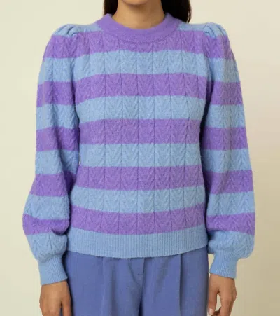 Shop Frnch Neve Sweater In Violet In Blue