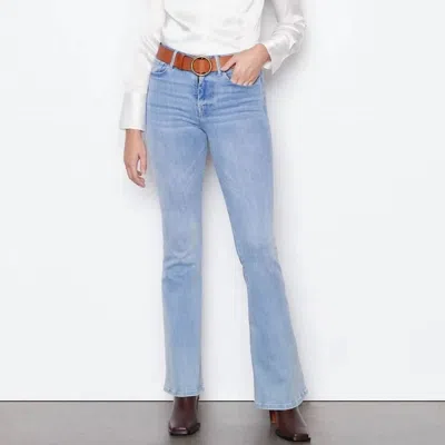 Shop Frame Le One Flare Jeans In Caspio In Blue