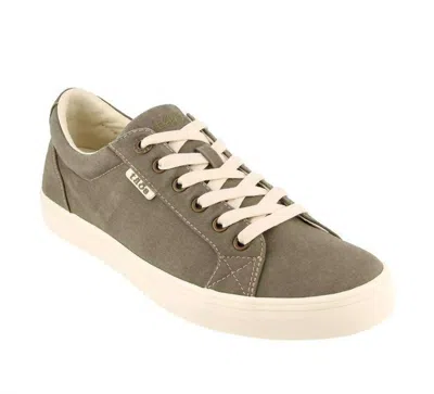 Shop Taos Men's Starsky Sneaker In Olive In Grey