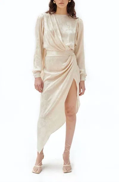 Shop Ronny Kobo Arina Dress In Pearled Ivory In Beige