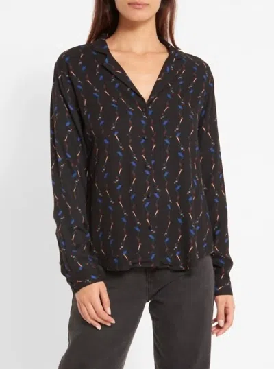 Shop Tinsels Nyree Colibria Shirt In Black Multi