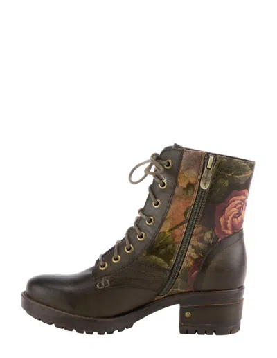 Shop Spring Step Shoes Marty Boot In Olive Green In Multi