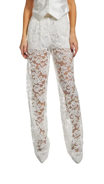 Shop Ronny Kobo Baronelle Pant In Ivory In Grey