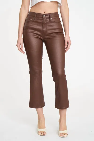 Shop Daze Shy Girl Pant In Coated Espresso In Brown
