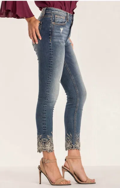 Shop Miss Me Light Of The Day Skinny Jeans In Medium Wash In Blue
