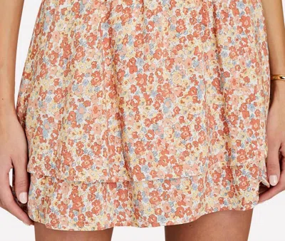 Shop Rails Addison Smocked Mini Skirt In Multi In Pink