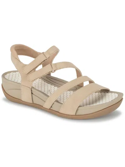 Shop Baretraps Deena Womens Warm Casual Strappy Sandals In Beige