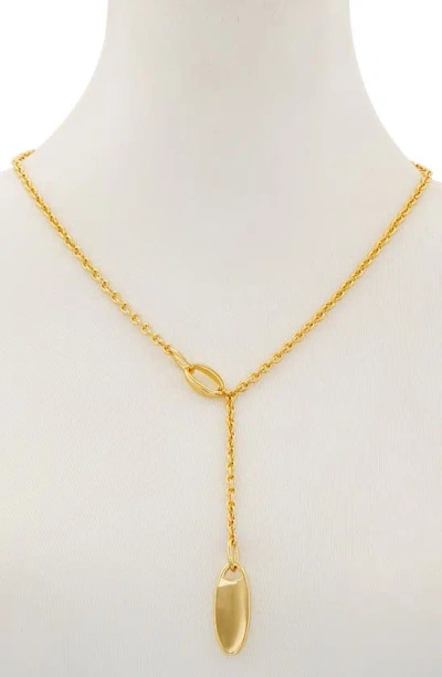 Shop Vince Camuto Mix Chain Y-necklace In Imitation Gold