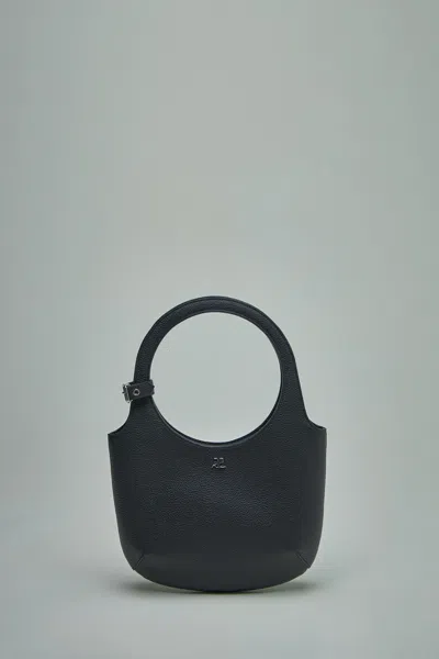 Shop Courrèges Holy Grained Leather Bag