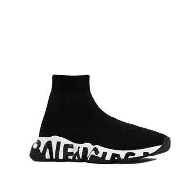 Balenciaga Speed Logo-print Stretch-knit High-top Sneakers