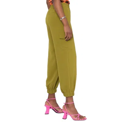 Blanca Vita Pistachio Green Relaxed Fit Track Pants In Green