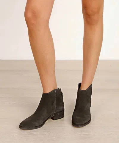 Shop Dolce Vita Tucker Ankle Boot In Anthracite Suede In Grey