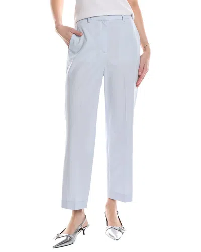 Shop Theory High-waist Straight Pant In Blue