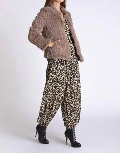 Shop Muche & Muchette Bibi Faux Fur Jacket In Tan In Brown
