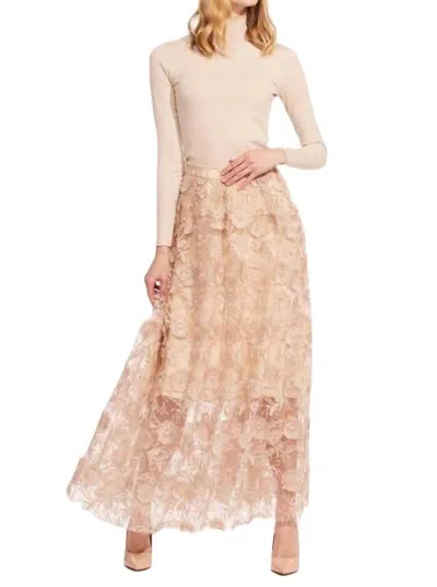 Shop Eva Franco Anova Skirt In Bloomsfield In Beige