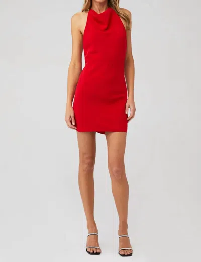 Shop Amanda Uprichard Kimball Mini Dress In Mcintosh In Red