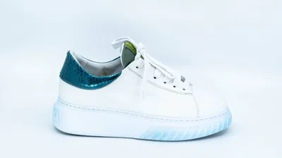 Shop Andìa Fora Zoe R Sneaker In Bianco/salvia In White