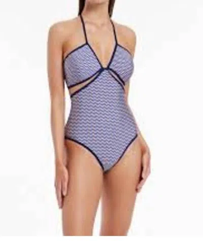 Shop Jets Amoudi Cut Out One Piece Swimsuit In Purple