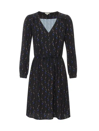 Shop Tinsels Nelie Colibri Dress In Black Multi In Blue