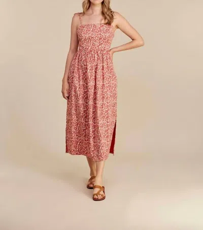 Shop People Tree Vivana Floral Dress In Red Floral In Pink
